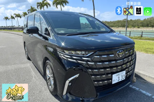 【アルファード40系ブラック】🍂キャンペーン🍂電子タバコ可★4名4バッグのゴルフでも大活躍★自動チェックイン